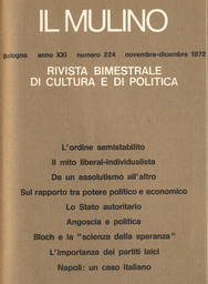 Copertina del fascicolo dell'articolo Angoscia e politica