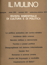 Copertina del fascicolo dell'articolo Tecnica e prassi politica