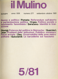 Copertina del fascicolo dell'articolo Il sublime del fascismo e la critica del riso
