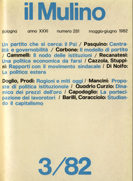 Copertina del fascicolo dell'articolo Per la riforma delle istituzioni
